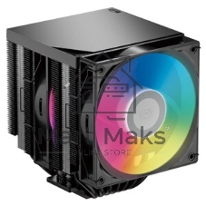 Кулер для процессора PCCooler RT720 TC BK (270W, 4-pin PWM, 157.5mm, Al/Cu, 7x6mm, 2x120mm, 73.32CFM, 34.9dBA, 2200RPM, S: 1851/1700/1200/115X, AM5/AM4, black)