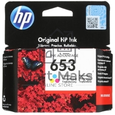 Картридж HP 653 струйный трехцветный (200 стр)