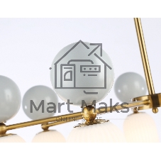 Светильник Ambrella light LH53106/7 BS/GR/FR латунь/серый/белый матовый G9*7 max 28W D800*800