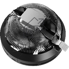 Кулер для процессора CPU Cooler Ocypus Beta A10 BK (75W, 3-pin, 67mm, Al, 1x124mm, 40CFM, 29.5dBA, 2000RPM, S: 1851/1700/115X/1200, AM5/AM4, black)