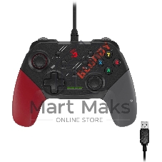 Геймпад A4Tech Bloody GP30 Sports черный/красный USB виброотдача обратная связь