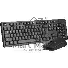 Комплект клавиатура+мышь A4Tech KR-3330 проводной, USB, 1200 DPI, чёрный