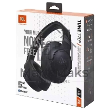 Беспроводные/проводные наушники JBL Tune 770NC черный, полноразмерные, Bluetooth + проводной, адаптивное шумоподавление, до 70 ч
