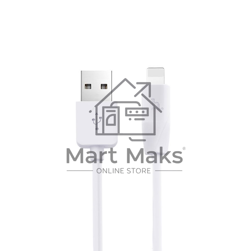 Кабель USB 2.0 hoco X1, AM/Lightning, белый, 1м