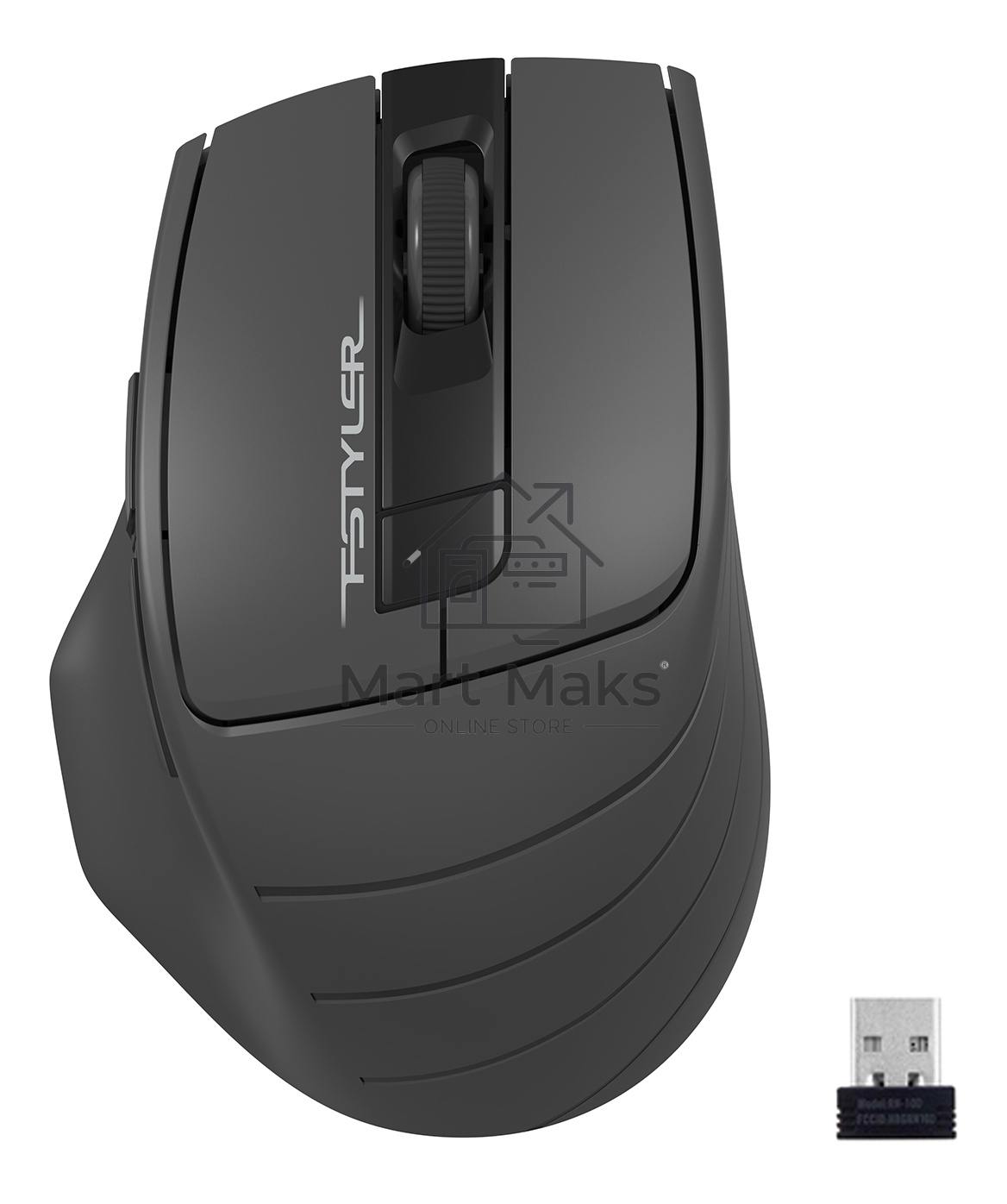 Мышь беспроводная A4Tech Fstyler FG30S серый, 2000 dpi, радиоканал, USB, кнопки - 6