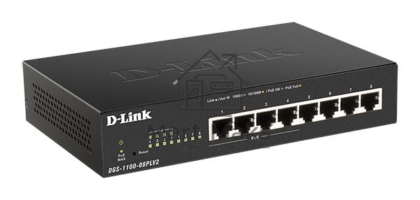 Коммутатор D-Link DGS-1100-08PLV2/A1A 8G настраиваемый