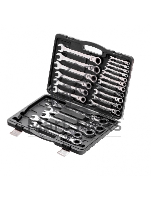 Набор ключей комбинированных Matrix, трещоточных шарнирных 13шт.