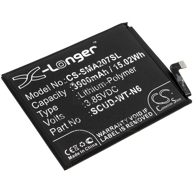 Аккумулятор CameronSinoCS-SMA107SL SCUD-WT-N6 для Samsung Galaxy A10s, Galaxy A20s 3.85V / 3900mAh / 15.02Wh