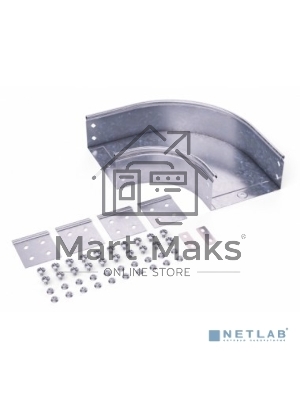 Угол для лотка горизонтальный 90град. 400х100 CPO 90 в комплекте с крепеж. элементами DKC 36045K