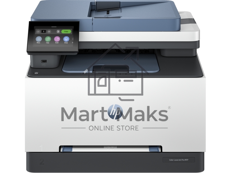 МФУ лазерный HP Color LaserJet Pro MFP 3303fdw (499M8A), A4, цветной, печ. до 25 стр/мин., скан. до 19 стр./мин., 600x600 dpi, Ethernet, USB, Wi-Fi