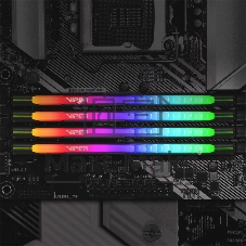 Оперативная память Patriot Viper Steel, DDR4, 16GB (2x8GB), 3200MHz, CL18, DIMM, с радиатором, RGB, черный