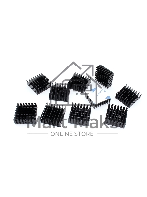 Аллюминиевый радиатор 3M 9448A 28х28х10 мм с термоскотчем 10 шт