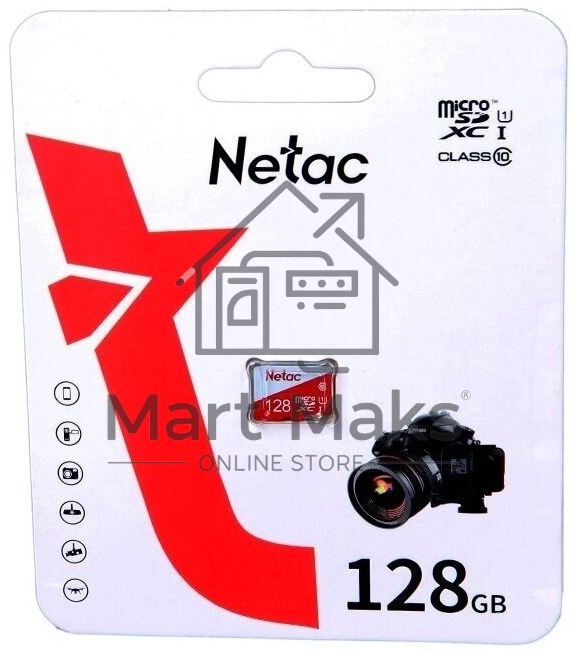 Флеш карта microSDHC 128GB Netac P500 ECO <NT02P500ECO-128G-S> (без SD адаптера)