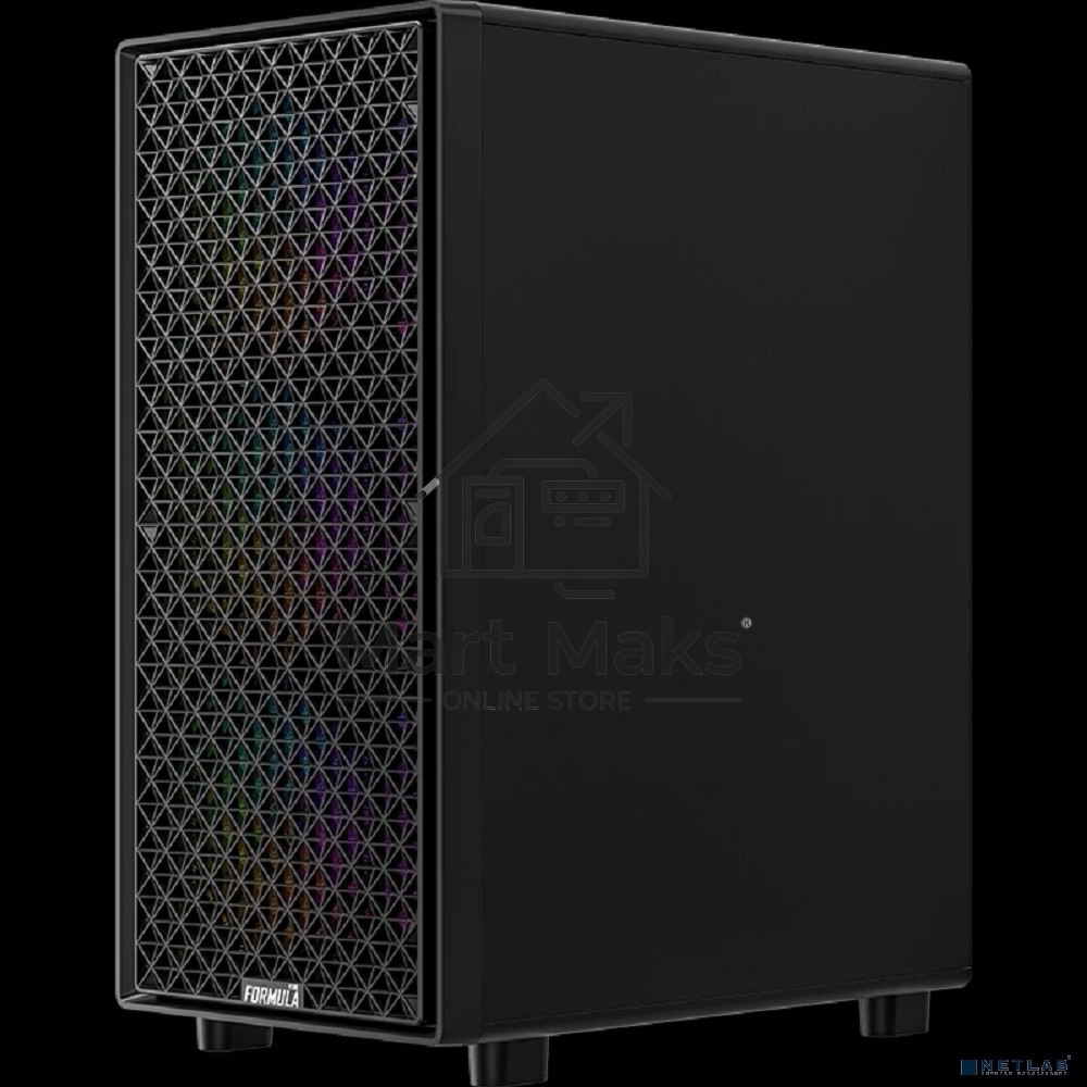 Компьютерный корпус Aerocool/Formula MANA DYNAMIC черный без БП ATX 6x120мм 2xUSB 3.0 1xUSB3.1 audio bott PSU