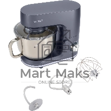 Миксер Vitek VT-PM0660 серый, стационарный, 2000 Вт, 6 л, 6 скоростей