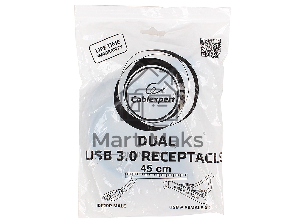Кабель Gembird Планка в сист блок 2xUSB 3.0/20pin мат.платы (CC-USB3-RECEPTACLE )