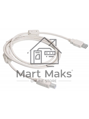 Кабель BuroКабель USB2.0 USB2.0-AM/BM-1.8M-MG A(m)/B(m) (1.8м) феррит.кольца(USB2.0-AM/BM-1.8M-MG)