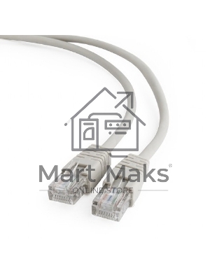 Патч-корд UTP Cablexpert кат.5e, 10м, литой, многожильный (серый)