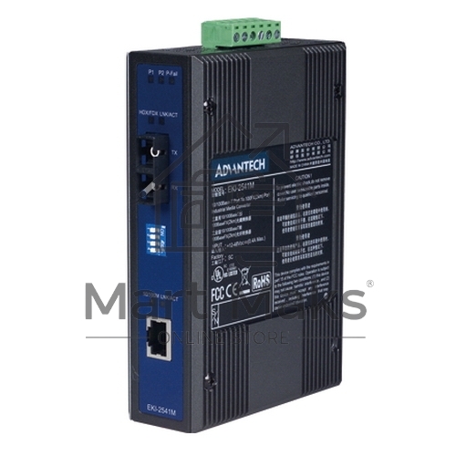 Интерфейсный модуль EKI-2541M-AE10/100T (X) to SC Multi-Mode Industrial Media Converter Advantech