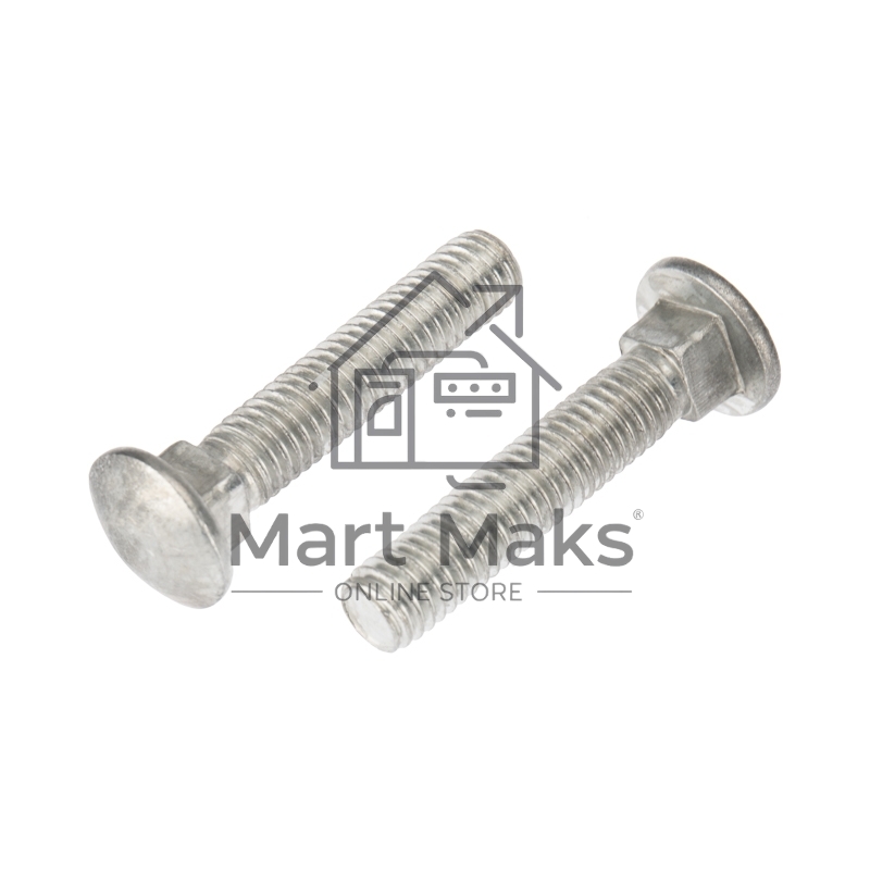 Болт мебельный KRANZ DIN 603, 8х40, короб (50 шт./уп.)