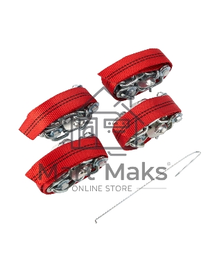 Цепи (браслеты) противоскольжения Rexant для внедорожников (колеса 235-285 мм), усиленные, к-т 4 шт.