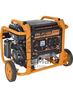 Электрогенератор бензиновый Carver PPG- 3900АM, 3 кВт, 95 дБ, 51 кг