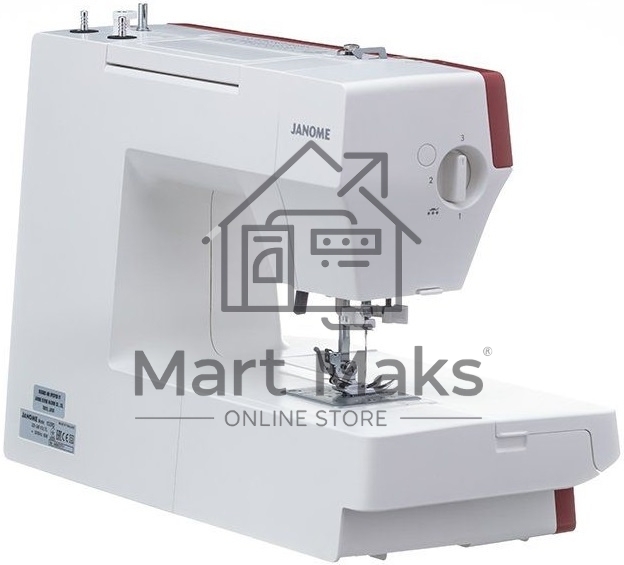 Швейная машина Janome 1522RD 25 операции, петля автомат, верт. челнок, нитевдеватель, мягкий, подарочный набор (шпульки, ножницы, сантиметровая лента, игольница )