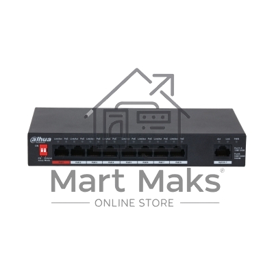 Коммутатор Dahua DH-PFS3009-8ET1GT-96 неуправляемый