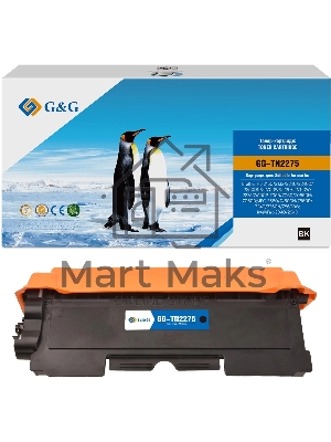 Картридж лазерный G&G, аналог Brother TN-2275 2.6k