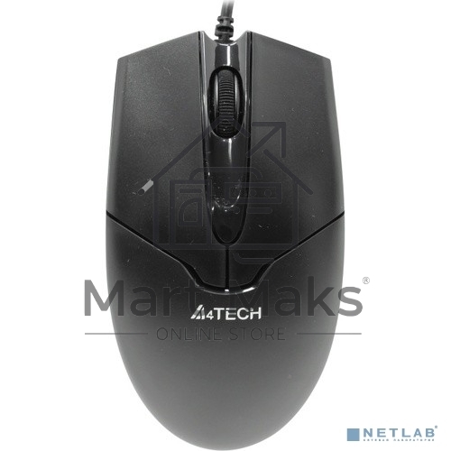 Мышь проводная A4Tech OP-550NU черный, 1000 dpi, USB, кнопки - 3