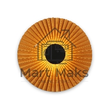 Настенный светильник Ambrella light LH72647 BK/CF черный/кофе 6W 3000K D300*100