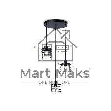 Светильник Ambrella light TR8081/3 BK черный E27*3 max 40W D372*1170