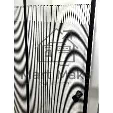 Душевой уголок квадратный BAU Stil pattern 80х80х195, с поддоном 12,5 см, закаленное стекло толщиной