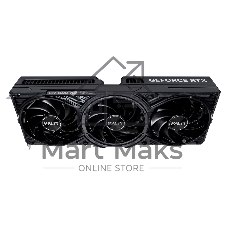 Видеокарта Palit GeForce RTX 5080 GamingPro OC, 16 GB GDDR7, 256 bit, 3xDisplayPort, HDMI, GPU 2700 MHz