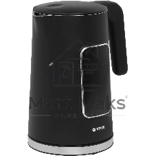 Чайник электрический Vitek VT-1162, 1.7л, 2200Вт, черный, корпус: металл/пластик