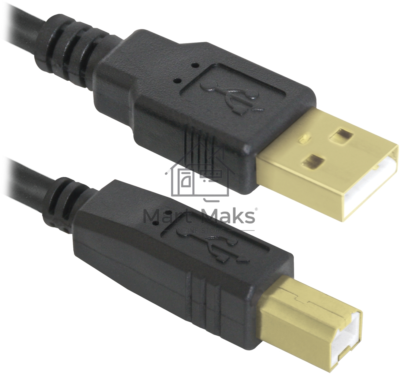 Кабель Defender USB04-10 PRO Кабель USB 2.0 для соед. 3.0м AM/BM, зол.конт, 2фер.фил.