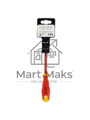 Отвертка Сибртех диэлектрическая sl4х100мм crv до 1000в двухкомпонентная рукоятка