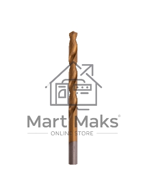 Сверло по металлу Matrix, 8 мм, HSS, нитридтитановое покрытие, цилиндрический хвостовик