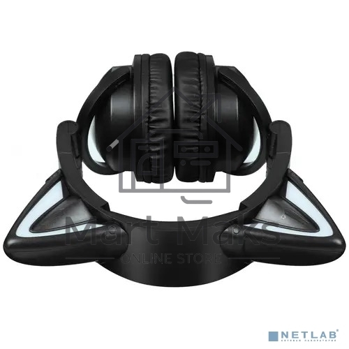Беспроводные/проводные наушники Party Cat mini BT 0052 черно-желтый, накладные, Bluetooth + проводной, кошачьи ушки, до 10 ч