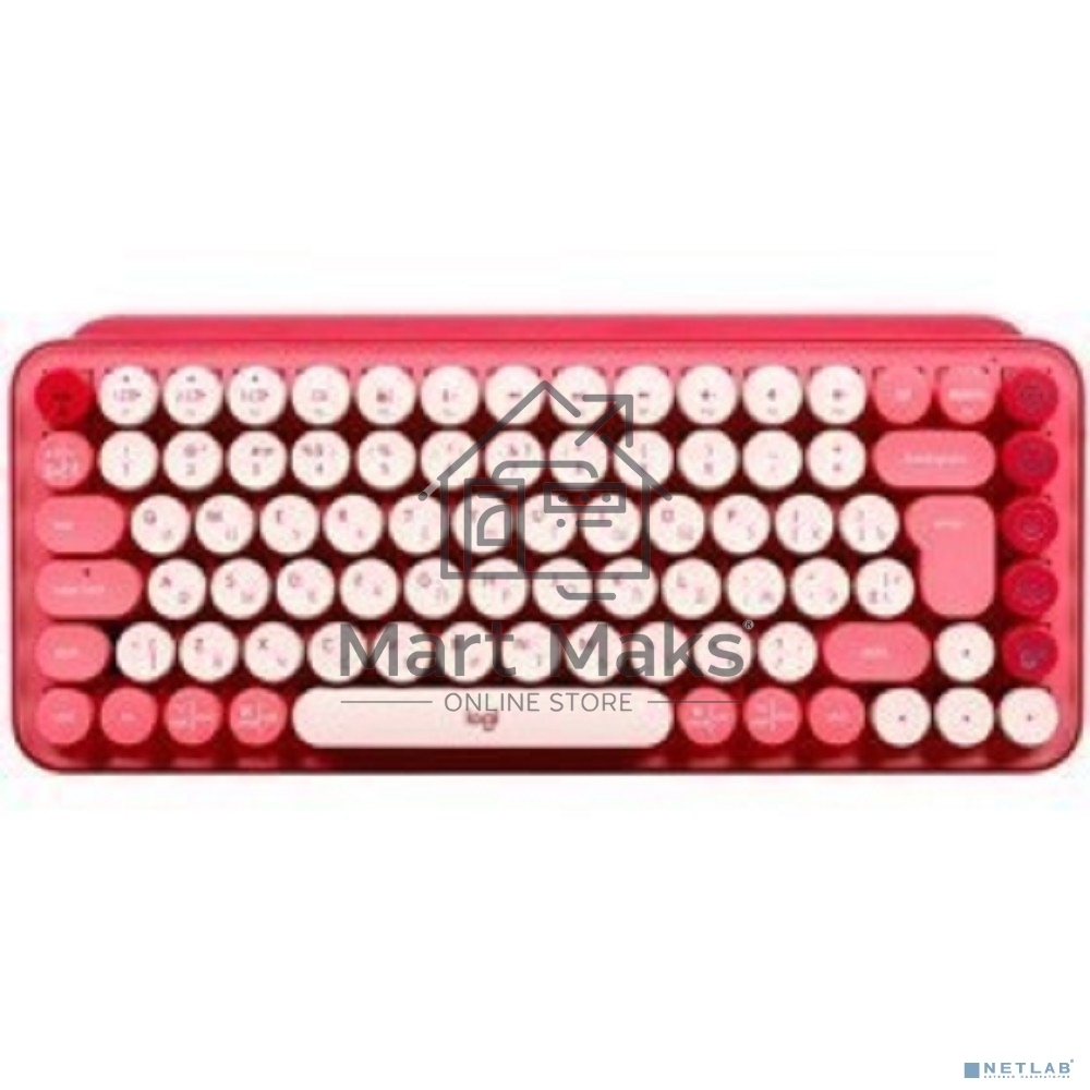 Клавиатура беспроводная Logitech POP KEYS, Heartbreaker Rose (M/N: YR0080/CU0021)
