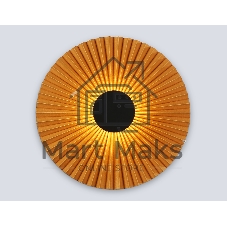 Настенный светильник Ambrella light LH72647 BK/CF черный/кофе 6W 3000K D300*100