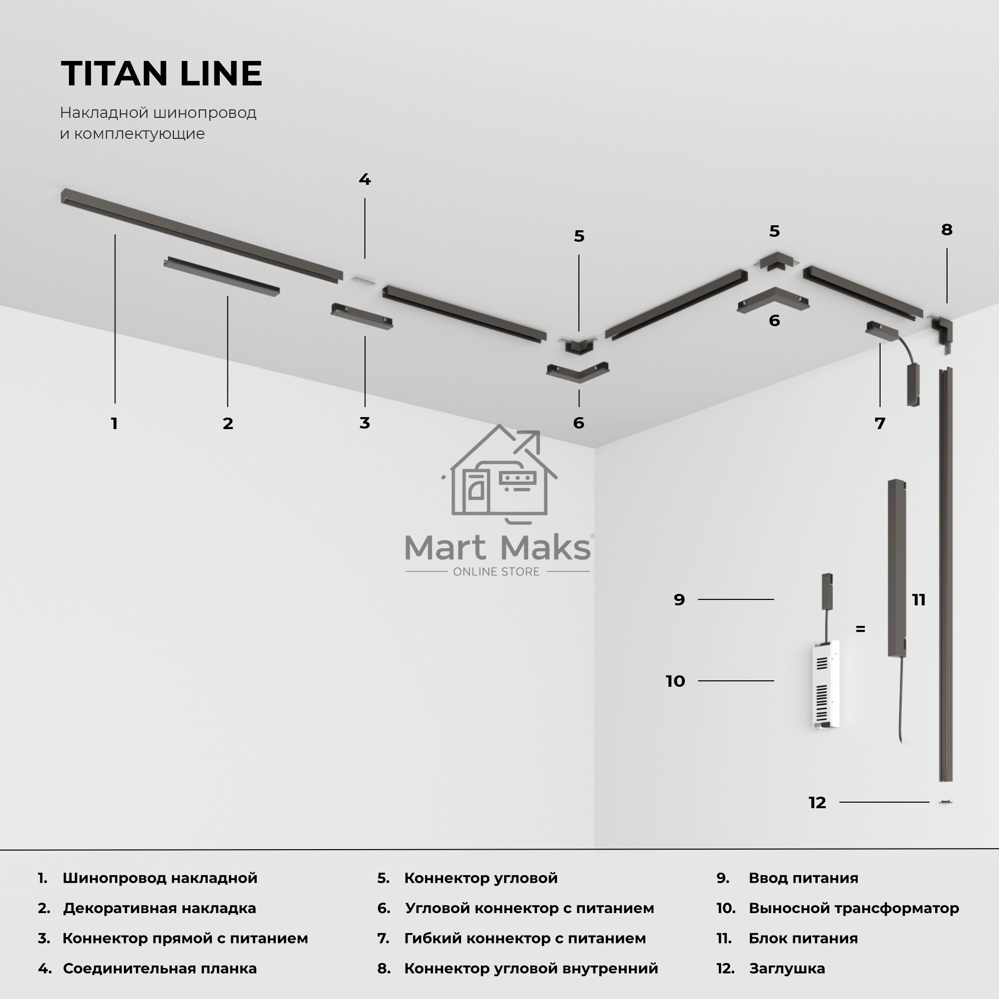 Titan Line Ввод питания (титан) 85005/00