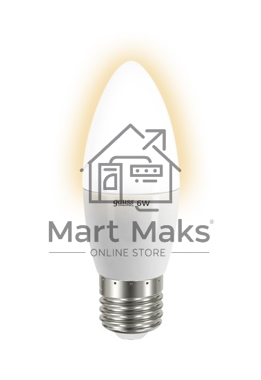 Лампа GAUSS LED Elementary Candle 6W E27 2700Kарт.LD33216