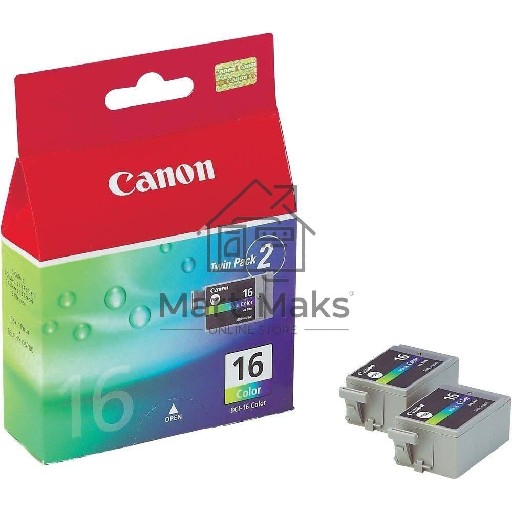 Картридж струйный BCI-16C (9818A002) для Canon SELPHY DS700/810, Цветной, 75стр.