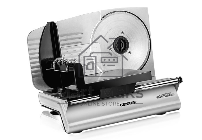 Ломтерезка Centek CT-1380, 150 Вт, толщина нарезки 3-15мм, держатель крайнего ломтика