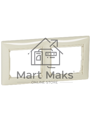 Рамка 2-м Valena горизонт. сл. кость (DIY-упак.) Leg 695632