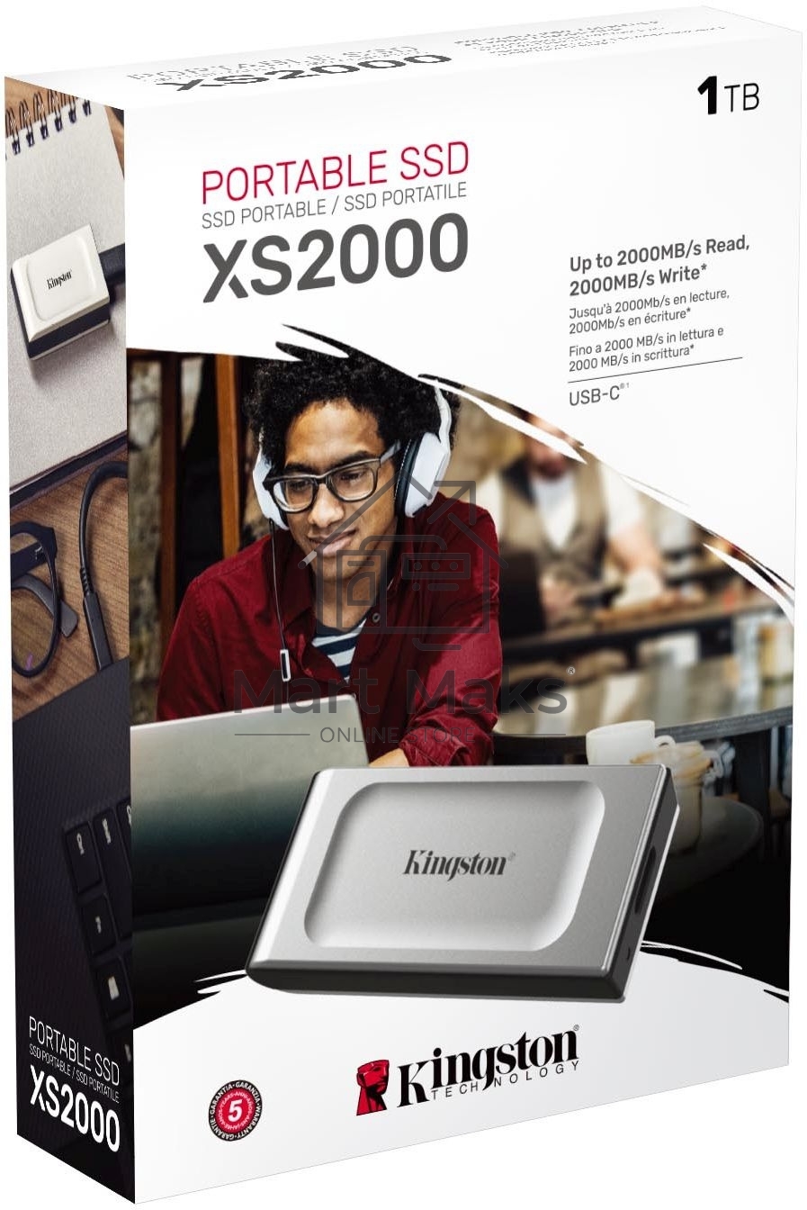 Портативный твердотельный накопитель Kingston 1TB Portable SSD XS2000