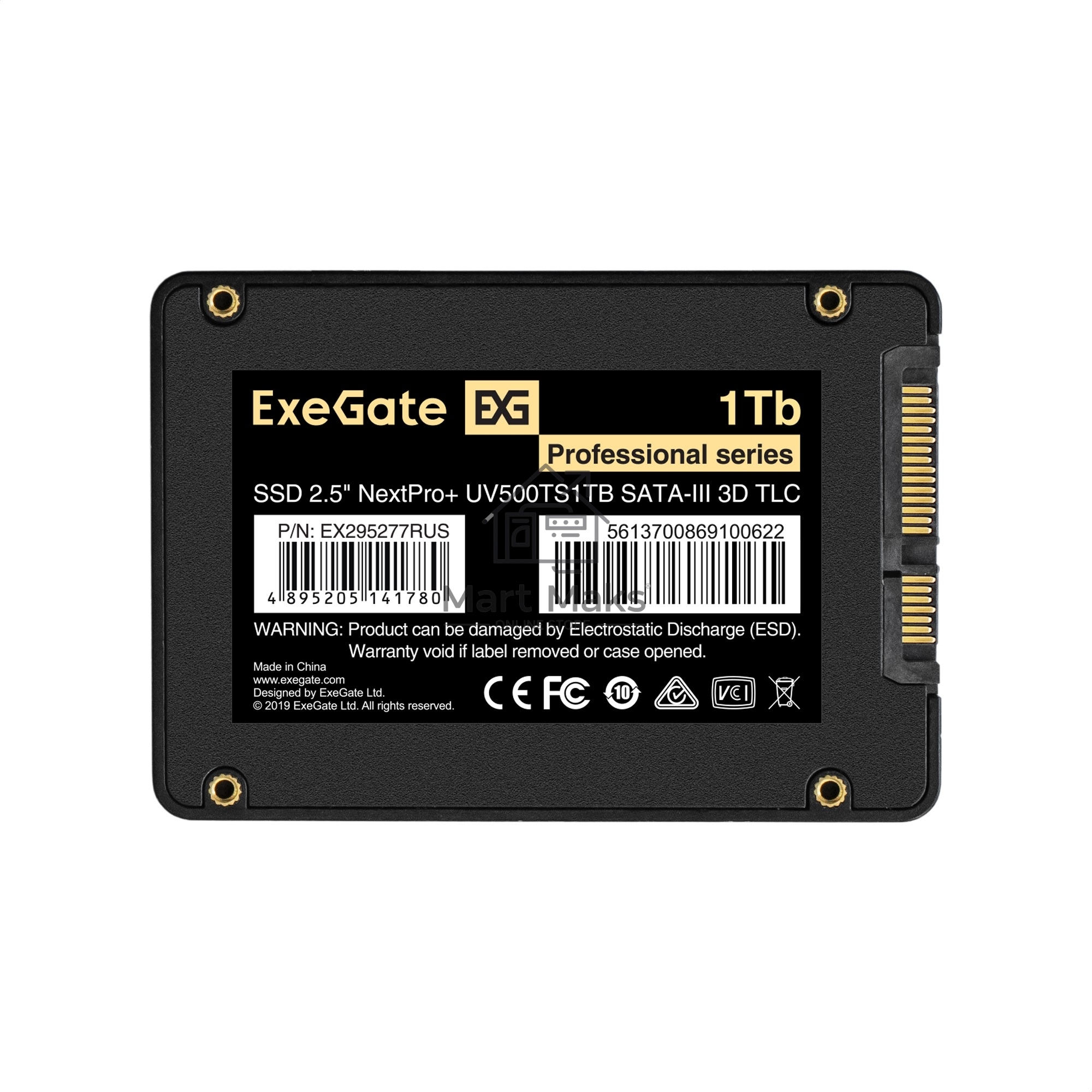 Накопитель SSD ExeGate NextPro+ UV500TS1TB, 1Tb, 2.5