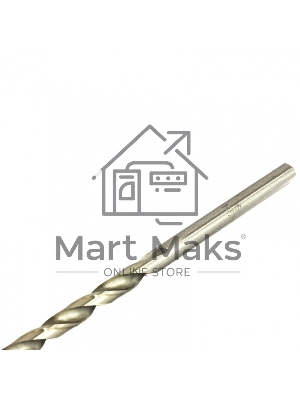 Сверло по металлу Matrix, 6,0 х 139 мм, полированное, удл., HSS, 10 шт. цил. хв.