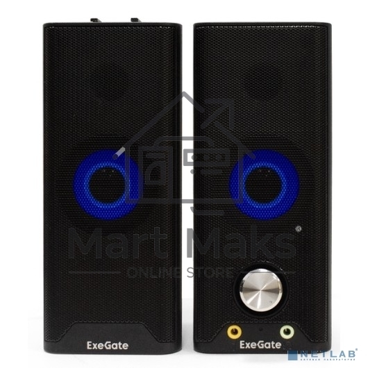Саундбар-акустическая система 2.0 ExeGate EX289681RUS Accord 280 питание USB, Bluetooth, 2х3Вт (6Вт RMS), 60-20000Гц,черный, RGB подсветка